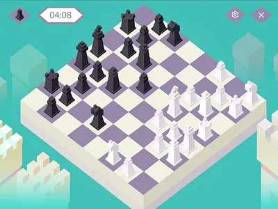 Chess board chess game green play purple violet