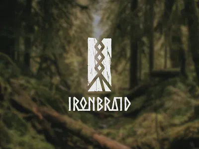 Ironbraid Adventures adventures braid branding celtic iron logo norse outdoors survival wilderness