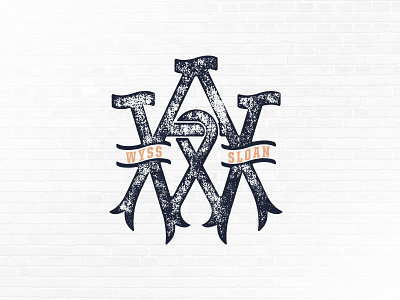 A&W Wedding Monogram logo monogram wedding