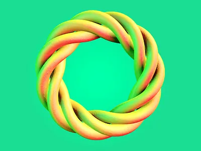 Twisted 3d abstract cinema4d design render twist wrap