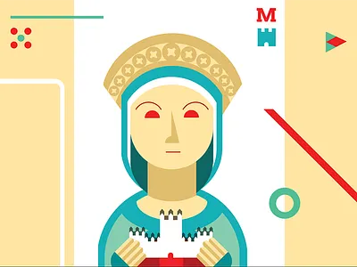 Mumadona. The Just. character design illustration