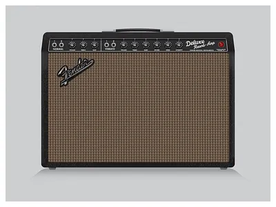 Fender Deluxe Reverb amp amplifier deluxe fender guitar illustration reverb