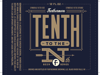 10th to the Nth - Furthermore Beer beer label design furthermore beer packaging design