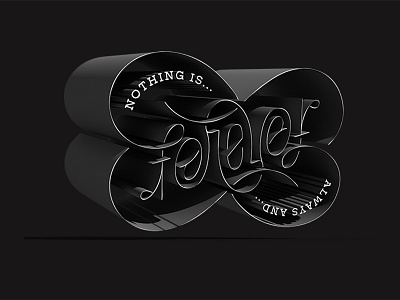 Forever ambigram forever lettering type