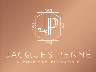 Jacques Penné - A JCPenney Holiday Boutique branding design jcpenney logo popup