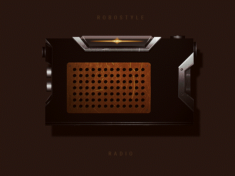 Radio design illustration old png radio robot signal style