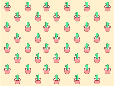Cactus ai cactus cute illustrator isometric pattern