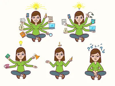 Knowledge scale green happy idea knowledge light multitasking sad scale smart task tired tools