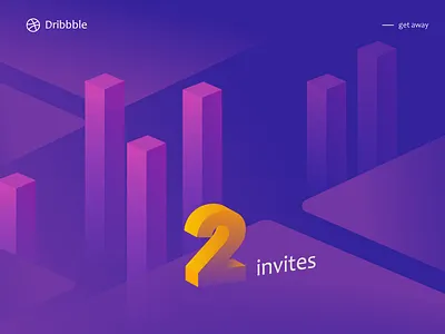 2 Dribbble Invites invites
