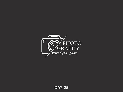 Daily Logo 25/50 - Photographer art brand branding camera clean dailylogo dailylogochallenge logo mark photographer simple vector