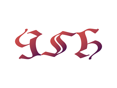 JSH - Ambigram Logo ambigram branding logo lost symbol personal branding typography