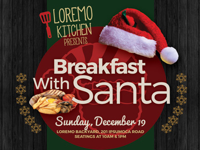 Breakfast with Santa Flyer Templates ad breakfast christmas flyer invitation leaflet pamphlet party santa santa clause season