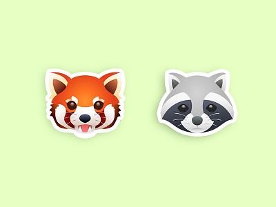 Red Panda & Racoon