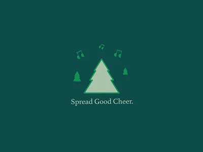 Spread Good Cheer branding color concept design festive fun project logo