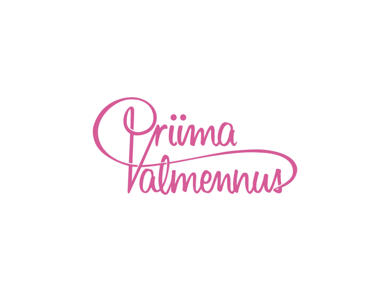 Priima Valmennus lettering letters liquid animation