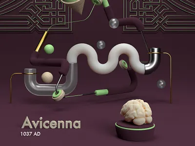• Avicenna • from "Candles in the dark" 3d alphabet arabic art c4d cg cinema4d digitalart houdini letters redshift render