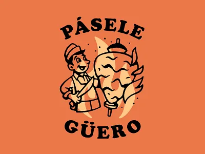 Send Tacos fire food illustration knife mexico pastor taco tacos vector