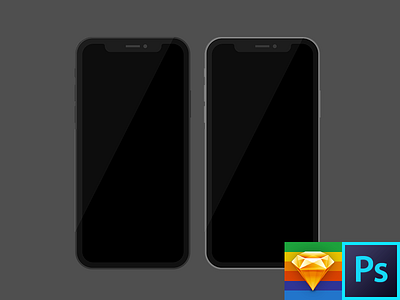 iPhone X Flat Template free iphone 10 iphone x template