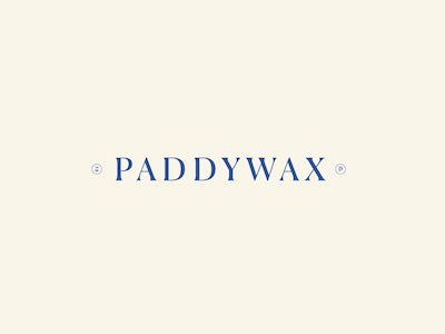 Paddywax branding design identity logo