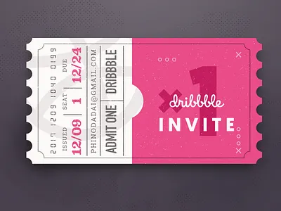 1 Dribbble Invite draft dribbble invite