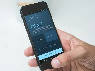 Fitness App fitness home screen mobile