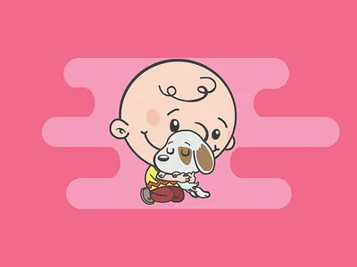 Sharing the love dog donate giving illustration love puppy share sticker stickermule