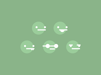 Faces emoji green illustration illustrator smiley vector vector art