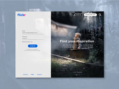 Sign In Redesign flickr redesign sign in sketch ui design