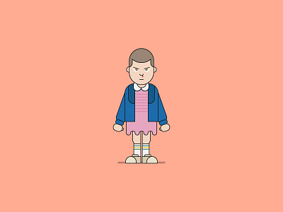 El. eleven illustration stranger things