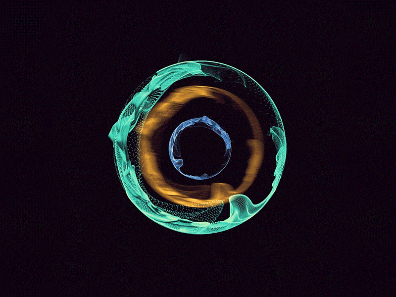 Motion exploration for AI system ae animation artificial intelligence car circle design fui future loop motion particles ui