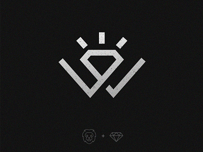 Lion diamond logo diamond lion lion logo logo mark