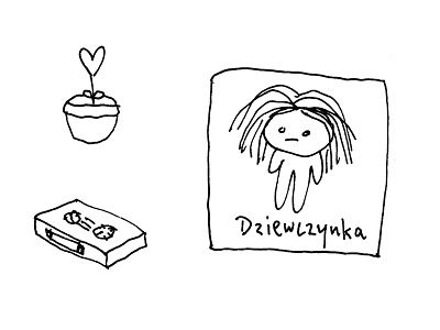 Representation of a female gender drawing gender girl polish silly sketch