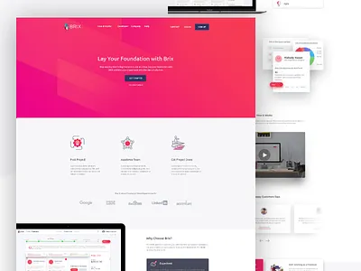 Landing Page Design best designer hire interface landing page minimal modern ui ux visual website