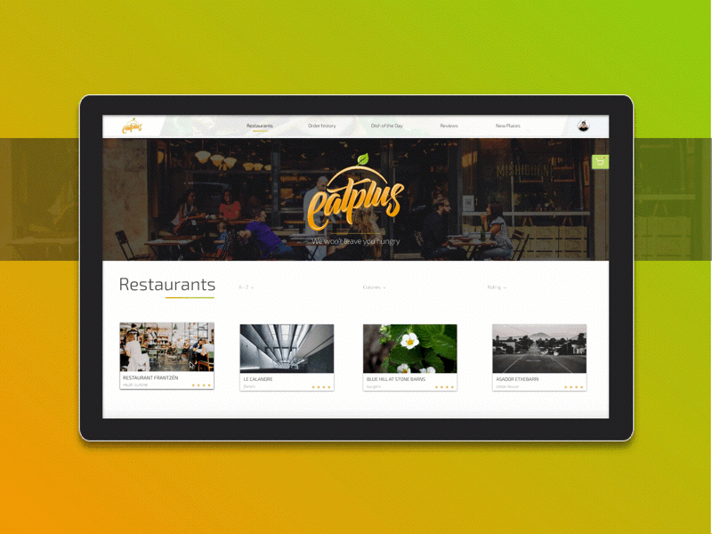 Restaurants delivery development food sketch software uiux web