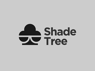 Shadetree branding clean design logo perfect simple sunglasses tree vector