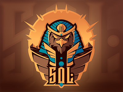 Amon Ra eSport Mascot amon egypt esport god illustration logo mascot pyramid ra sand sports sun