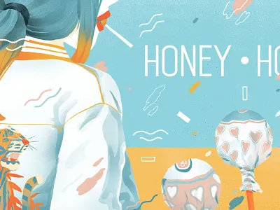 Sugar Buttercup art candy fashion girls illustration lollipop streetstyle