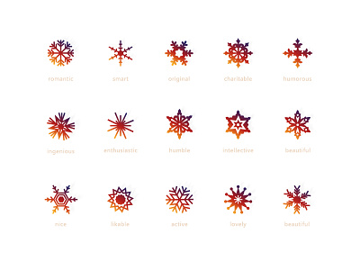 Snowflake Icon color icon ui