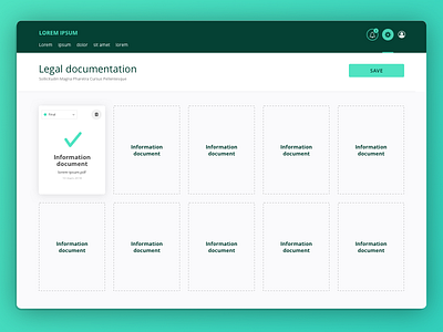 Documentation centralization document file interface states upload