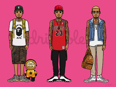 Chrisbreezy look illustration