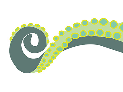 Octopus Arm art digital art graphic design minimalist art octopus tentacle