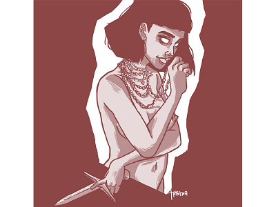 Medea #3 design girl greek mythology illustration myth portrait profile sketch witch woman