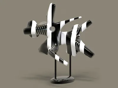 Abstract Sculpture 3d abstract art concept digital illustration pop art sculpture