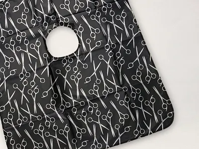 Scissors patterned apron barber barbershop creative market hair cut hairdresser pattern scissors stylist