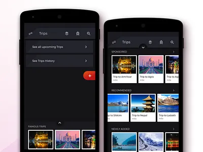 Circular Train Journey app book concept dark design journey landing page orange solution train travel