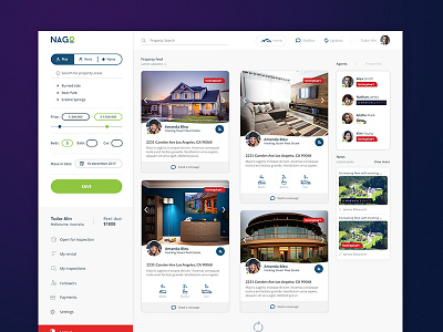 Social Real Estate platform ui ux