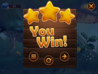 Victory Window art button game magic play star stars victory window