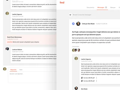 Messagerie 😘 app chat dashboard interface messagerie product ui ux web