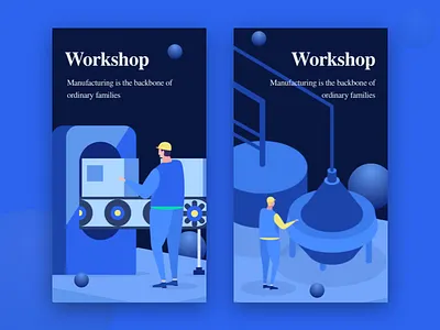 Manufacturing is the backbone of ordinary families colors graphic illustration manufacturing ui vector web