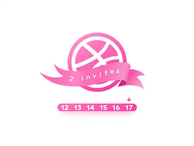 Two dribbble invites dribbble invitation invite